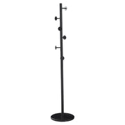 Appendiabiti da Terra in Metallo con Base in Marmo 176cm Nero Peraga Home