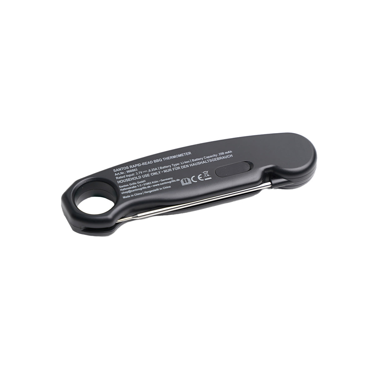 Termometro Digitale BBQ Lettura Rapida 16x1.8x4.4cm Santos