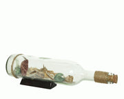 BOTTIGLIA DECORATIVA CON CONCHIGLIE 7X9X33CM