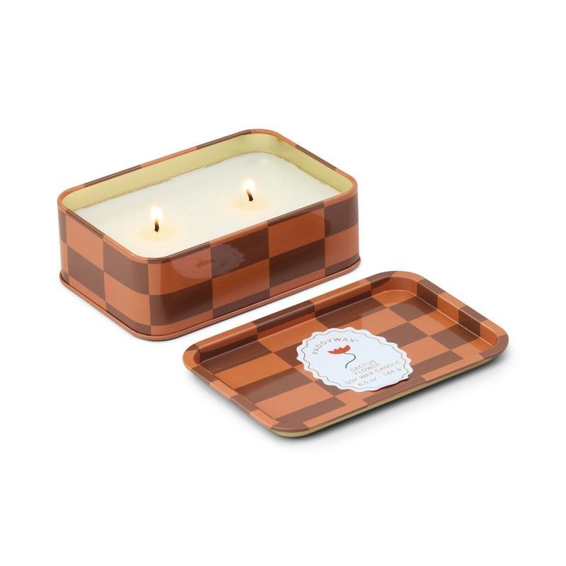 Paddywax Candela in Latta Stampata "A Dopo" - Fiore di Cactus (184g)