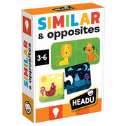 Gioco Educativo Similar & Opposites 40 Tessere 3-6 Anni HEADU