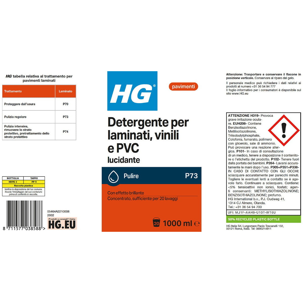 HG Laminatreiniger 1 l