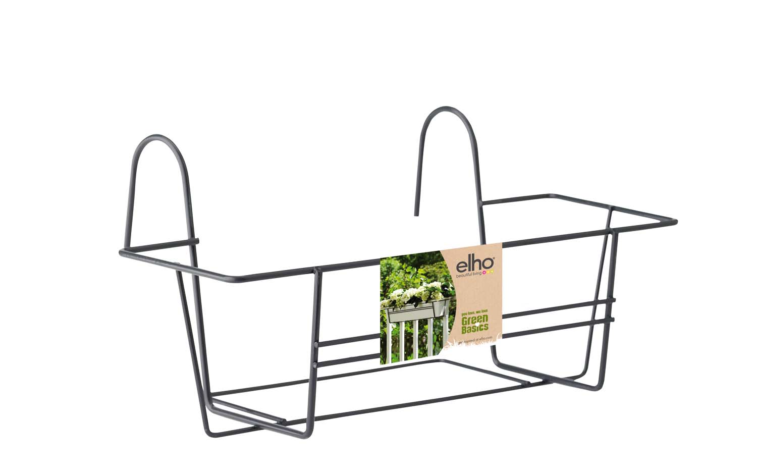 PORTA FIORIERA GREEN BASICS BALCONY RACK 50CM ANTRACITE
