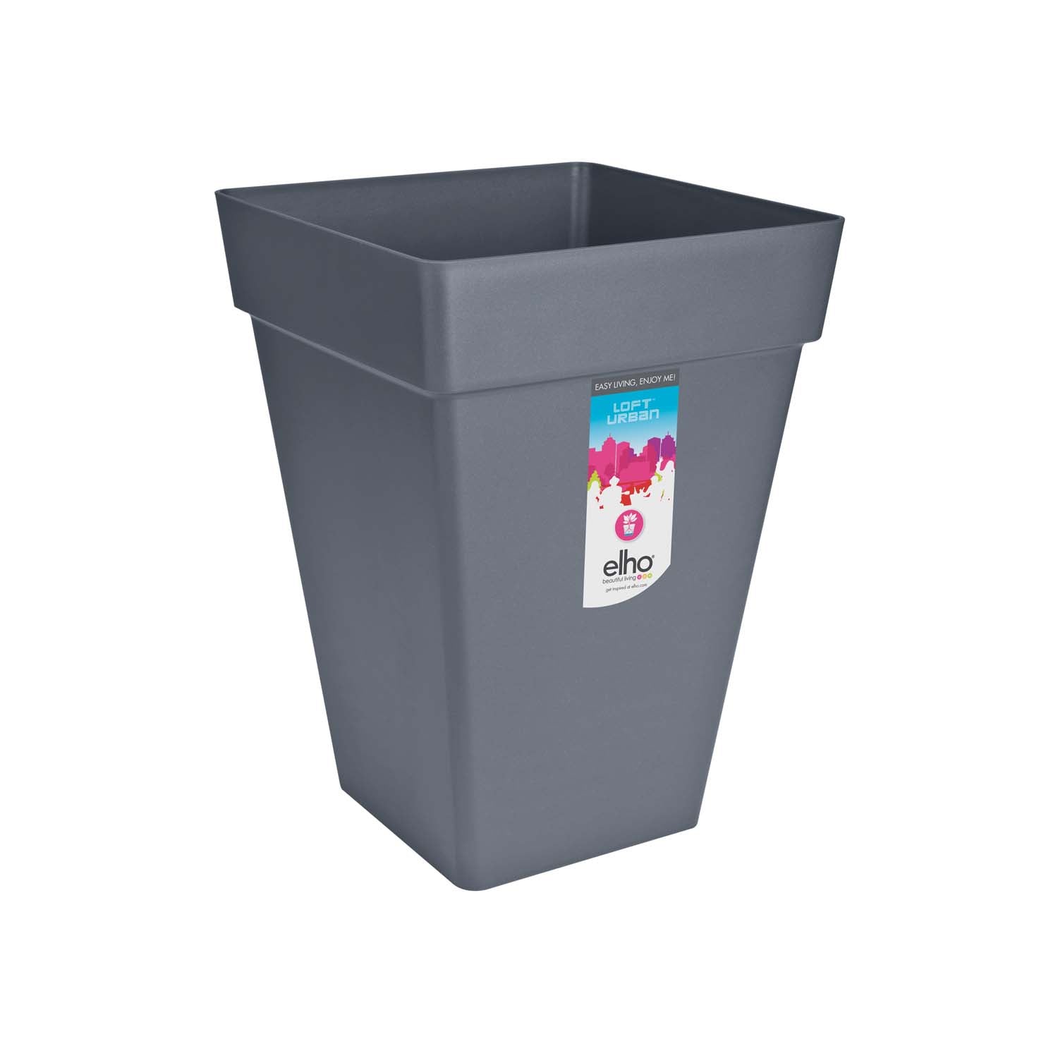 VASO LOFT URBAN SQUARE HIGH 30CM COLORE A SCELTA