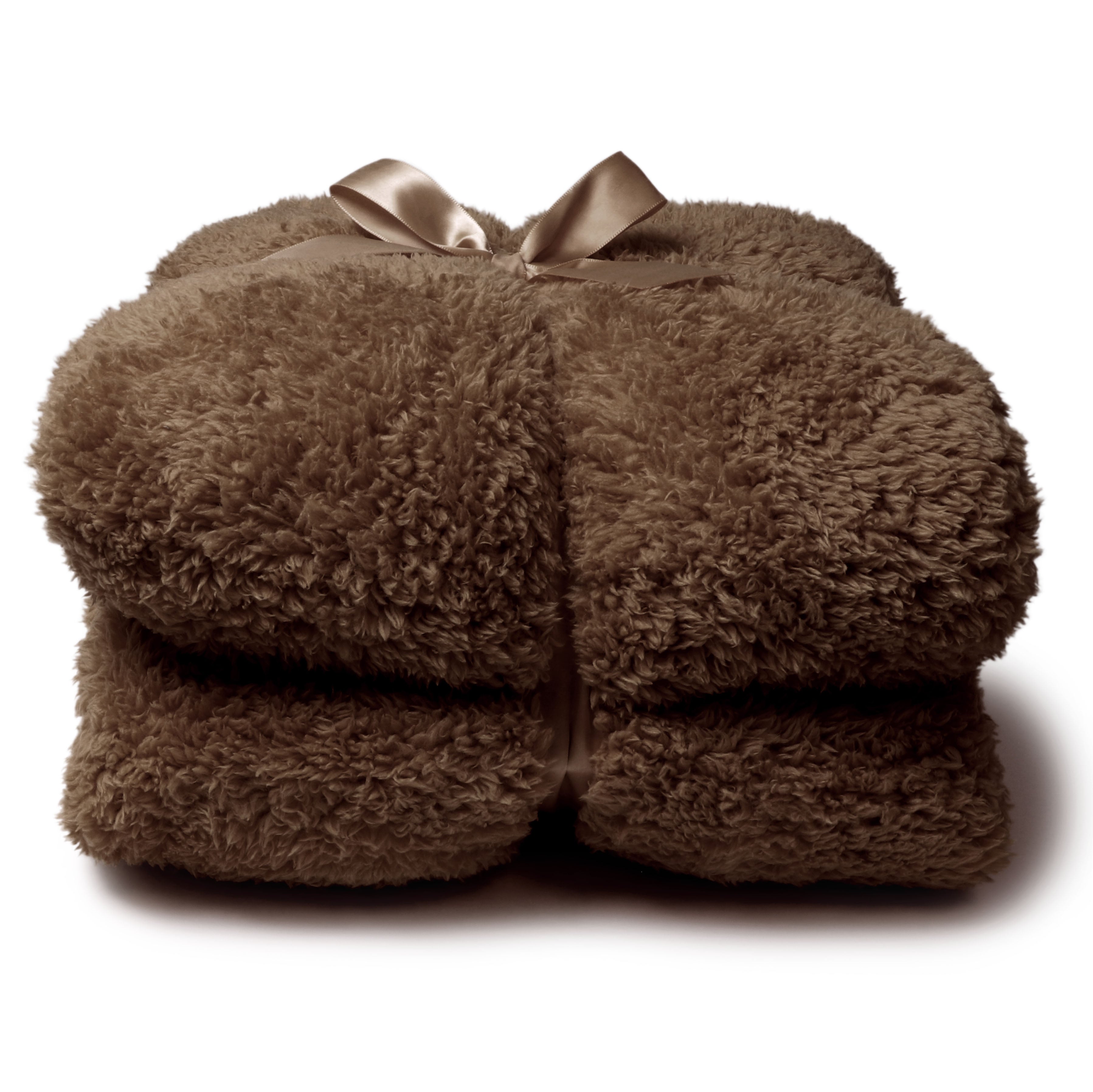 COPERTA PLAID TEDDY 150X200CM MARRONE COCCO