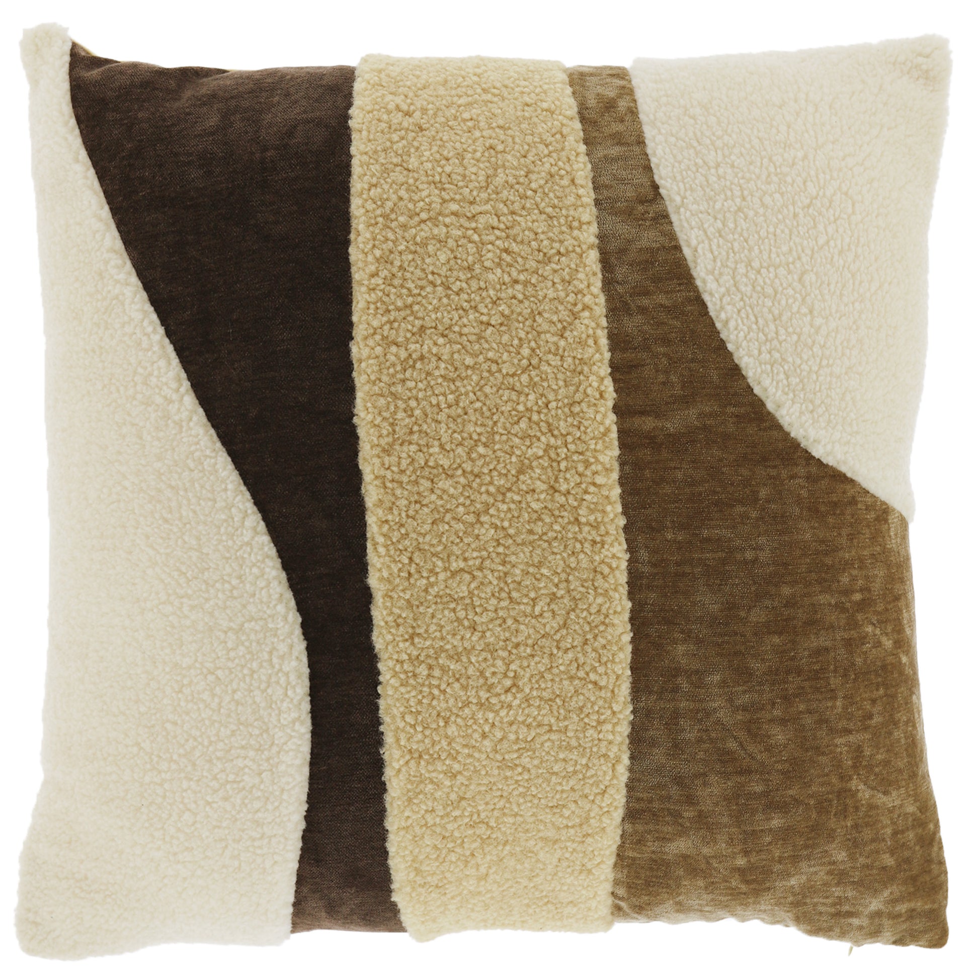 CUSCINO TOOS PRINT 45X45CM DESIGN MARRONE CHIARO / SCURO