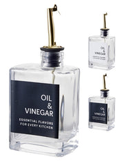 Bottiglia per Olio e Aceto in Vetro con Dosatore 280ml Excellent Houseware - immagine 1