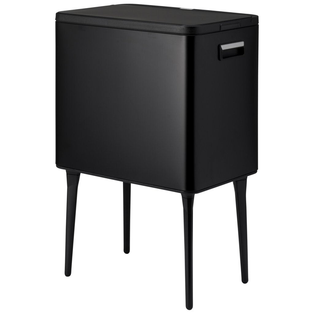 Pattumiera a Pedale in Metallo 35L Nero PERAGA HOME