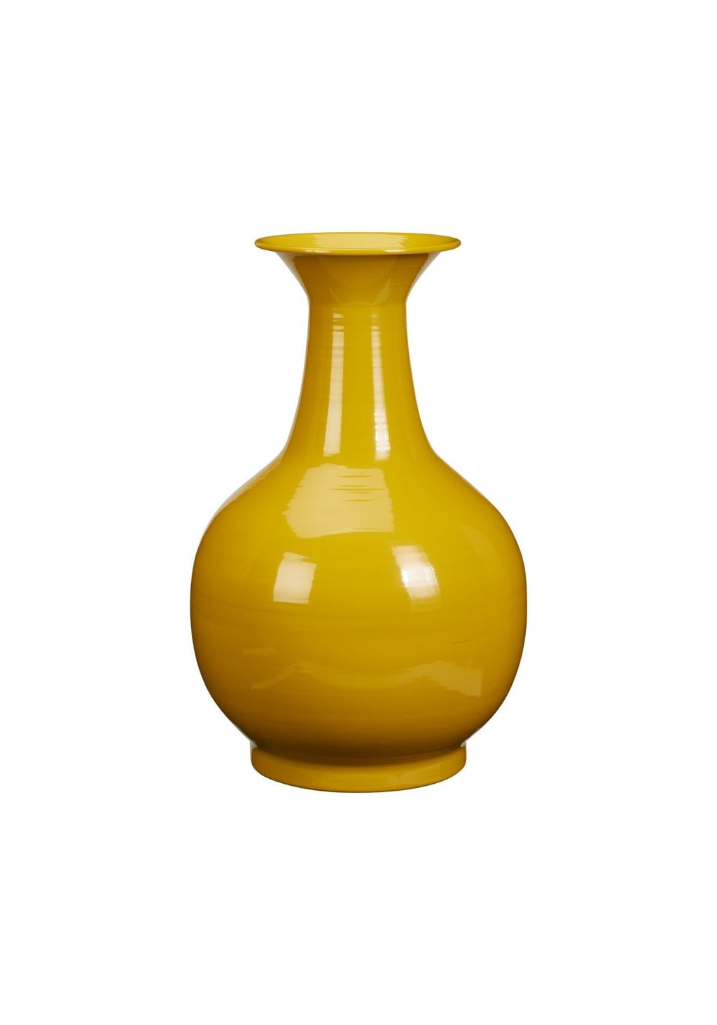Vaso in Metallo Decorativo H20 cm Giallo PERAGA HOME