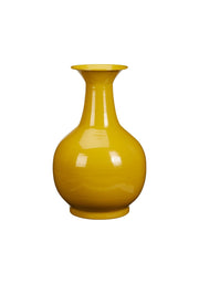 Vaso in Metallo Decorativo H20 cm Giallo PERAGA HOME