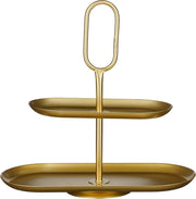 Mica Decorations Vassoio Rama 2 livelli 38 x 17 x 37 cm, oro