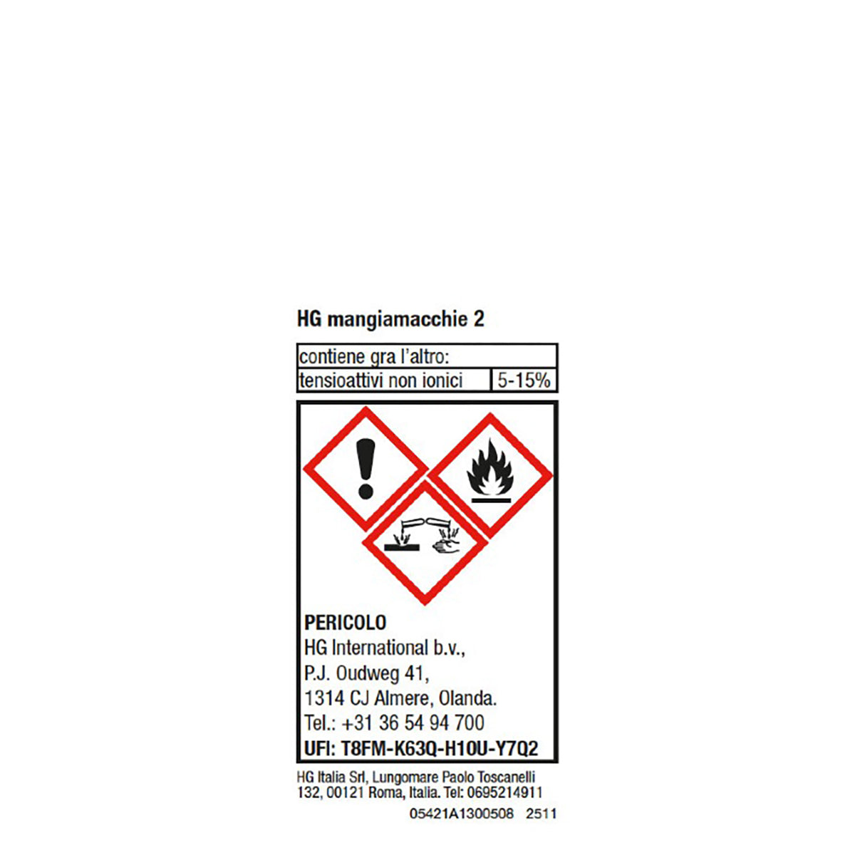 HG Fleckenentferner Nr. 2, Markerstifte, Fett, Öl, 50 ml