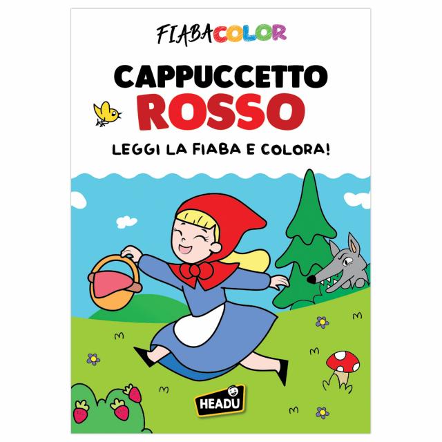 Libro Attività Cappuccetto Rosso Leggi la Fiaba e Colora 32 Pagine Headu