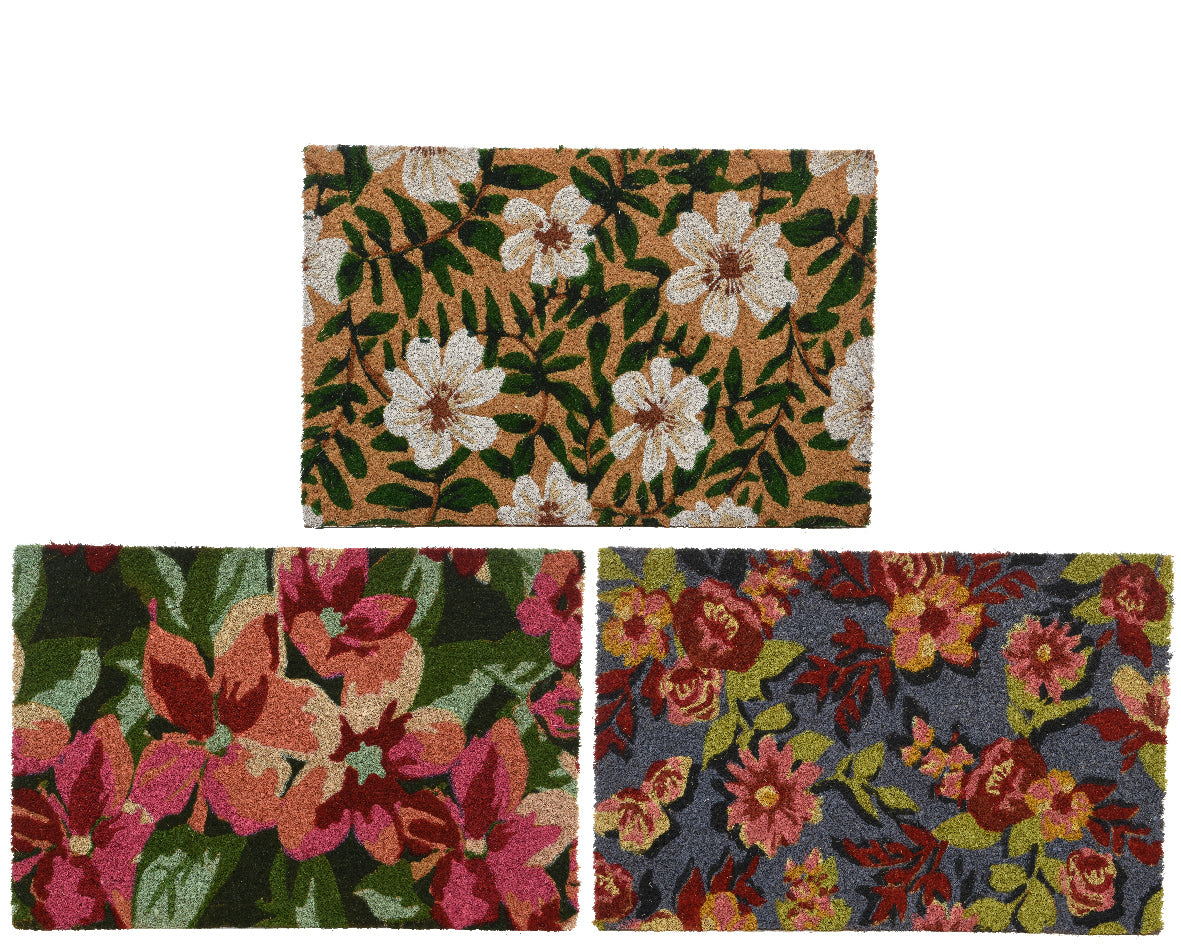 ZERBINO DECORAZIONE FIORI 40X60X1,5CM ASSORTITO