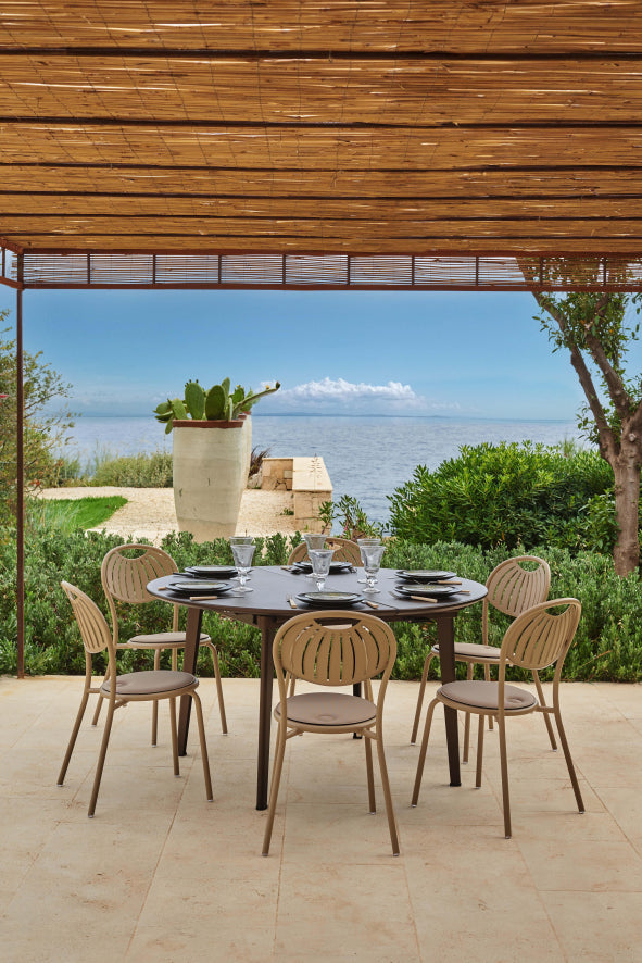 CUSCINO MAGNETICO TONDO BEIGE PER SEDIE EMU