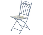 SEDIA BLU BISTROT SORRENTO IN METALLO