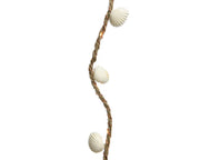 CORDA APPENDIBILE CON CONCHIGLIE 450CM CON 600 LED BIANCO CALDO