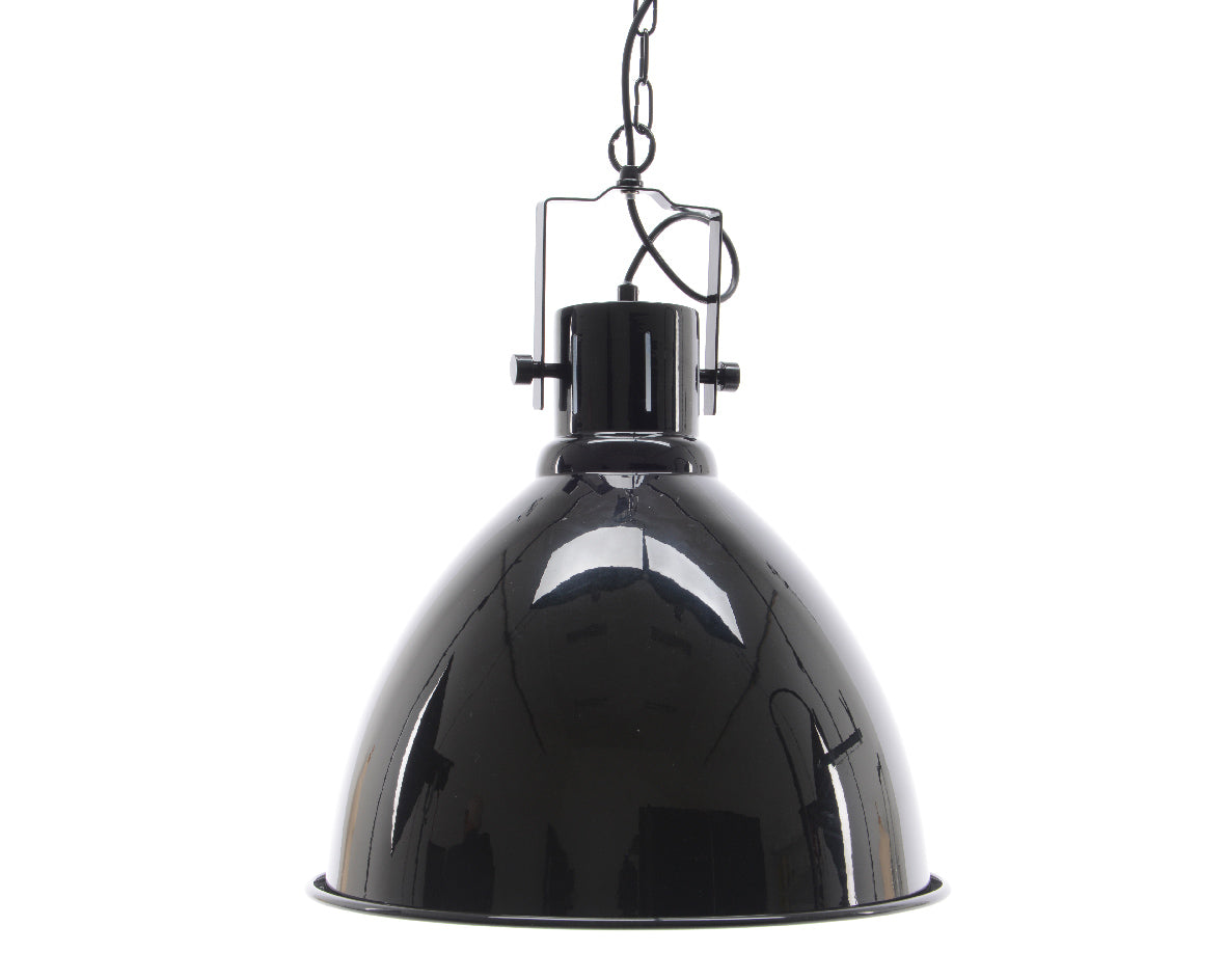 LAMPADA DA SOFFITTO IN METALLO NERO 40X49CM