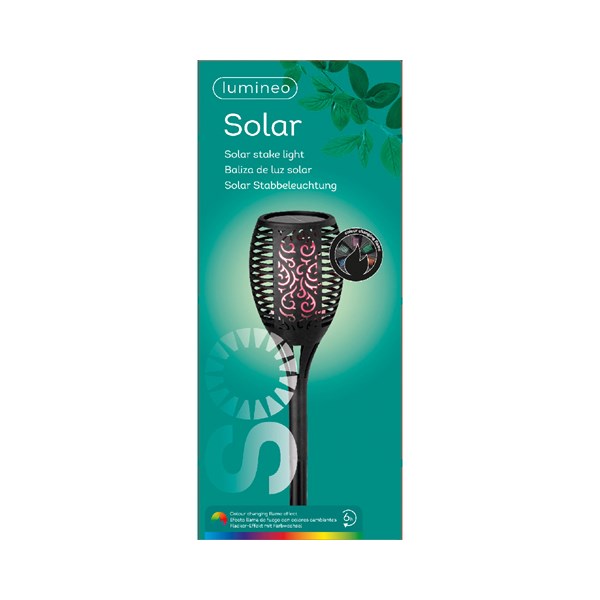 LAMPADA SOLARE TORCIA EFFETTO FIAMMA 12X61,5CM