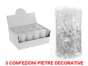 OFFERTA 3 CONFEZIONI PIETRE DECORATIVE 160GR