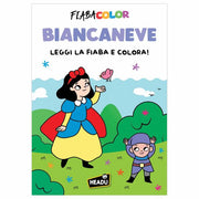 Fiabacolor Biancaneve Leggi la Fiaba e Colora Album Illustrato 32 pagine Headu