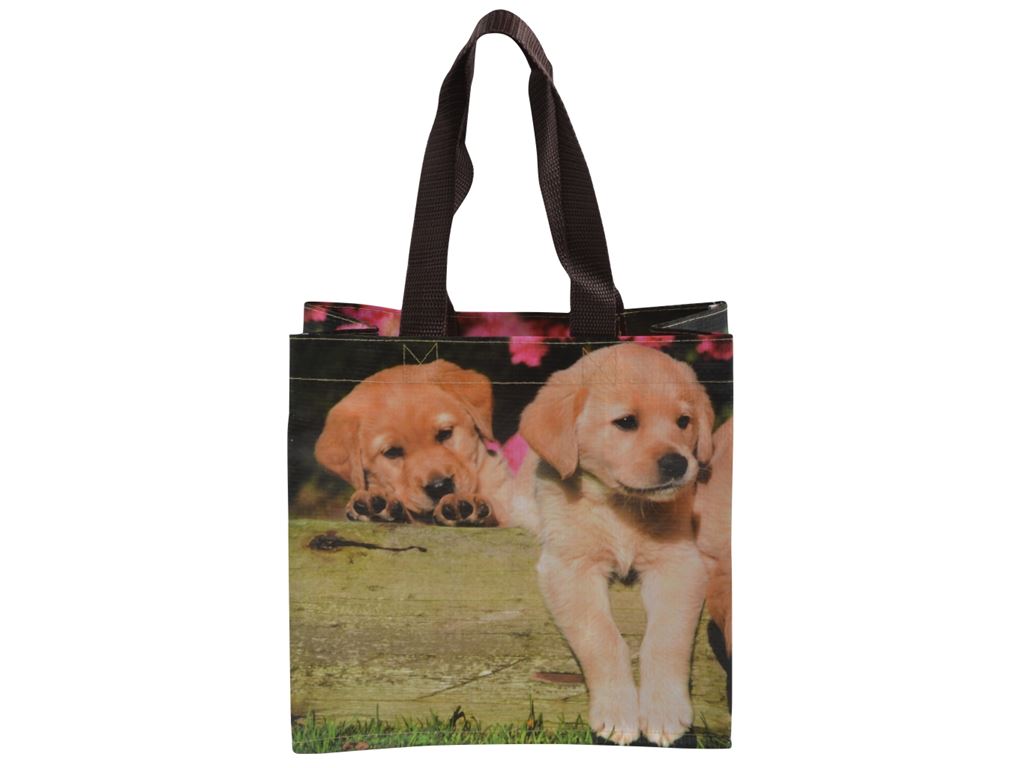BORSA SHOPPING BAG CUCCIOLI CANE 25X9,5X4 CM