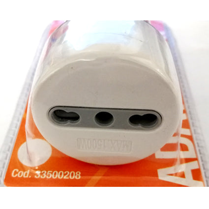 3 ADATTATORI SCHUKO PRESA BIPASSO TEDESCA 16A