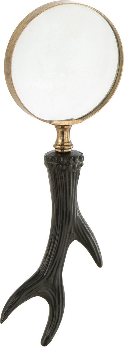 Lente d'Ingrandimento Corna di Cervo 22x4x8 cm Nero