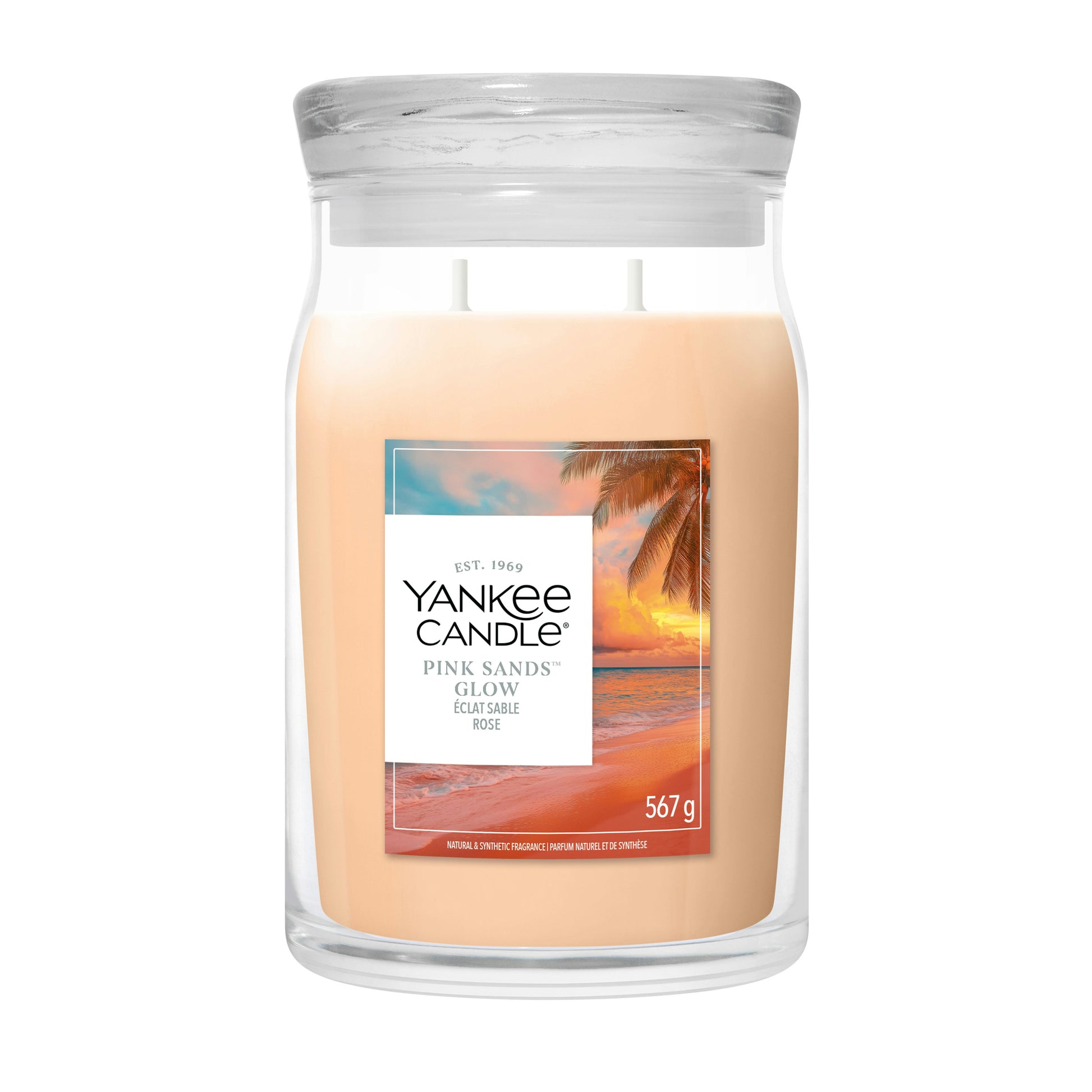 Candela grande Pink Sands Glow 567g Rosa Yankee Candle – Peragashop