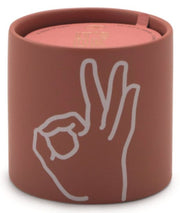 PADDYWAX Candela in Vetro Impressions "OK" Fragranza Acqua di Rose 163gr