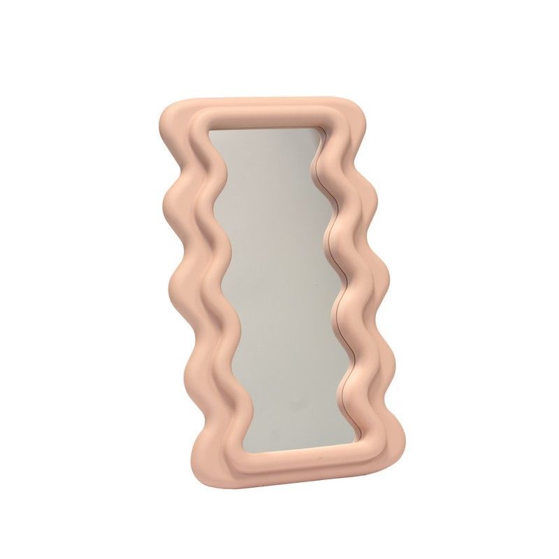 BLOGO Specchio di Design "Mirrorland Wave" - Rosa