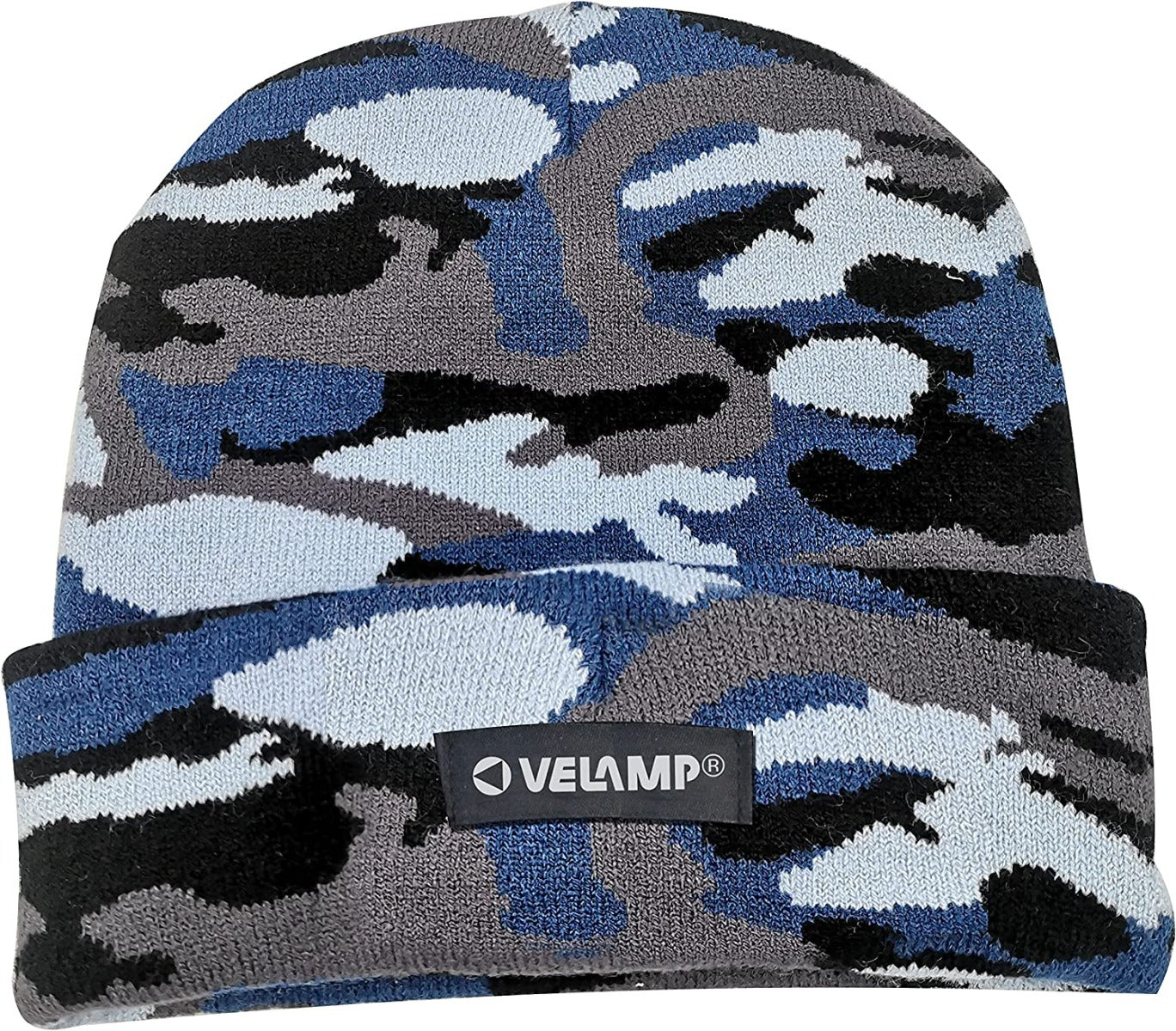 CAPPELLO IN STOFFA CON LUCE LED BLU FANTASIA MILITARE TAGLIA UNICA