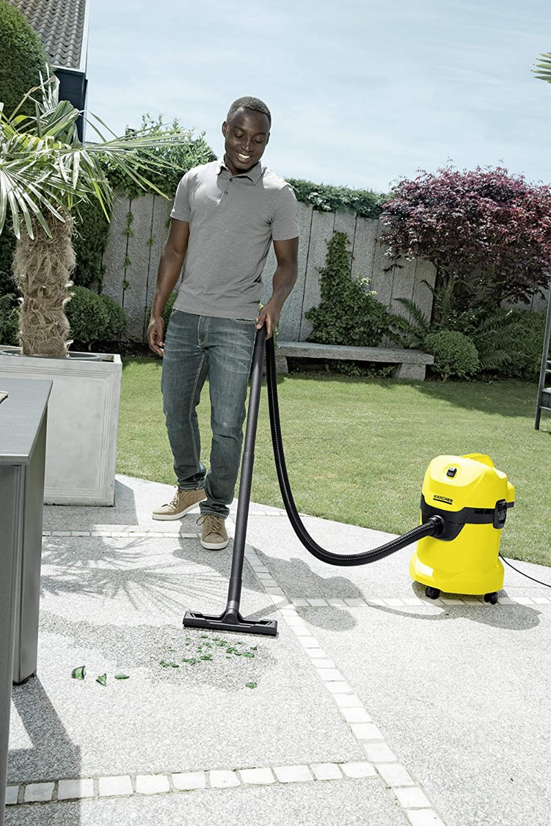 KARCHER WD 3 - ASPIRATORE SOLIDI E LIQUIDI 200 AIR WATT, SERBATOIO 17 LT