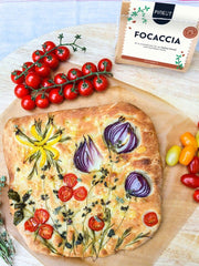 Focaccia da forno Bruschette al pomodoro Preparato fai da te in sacchetto
