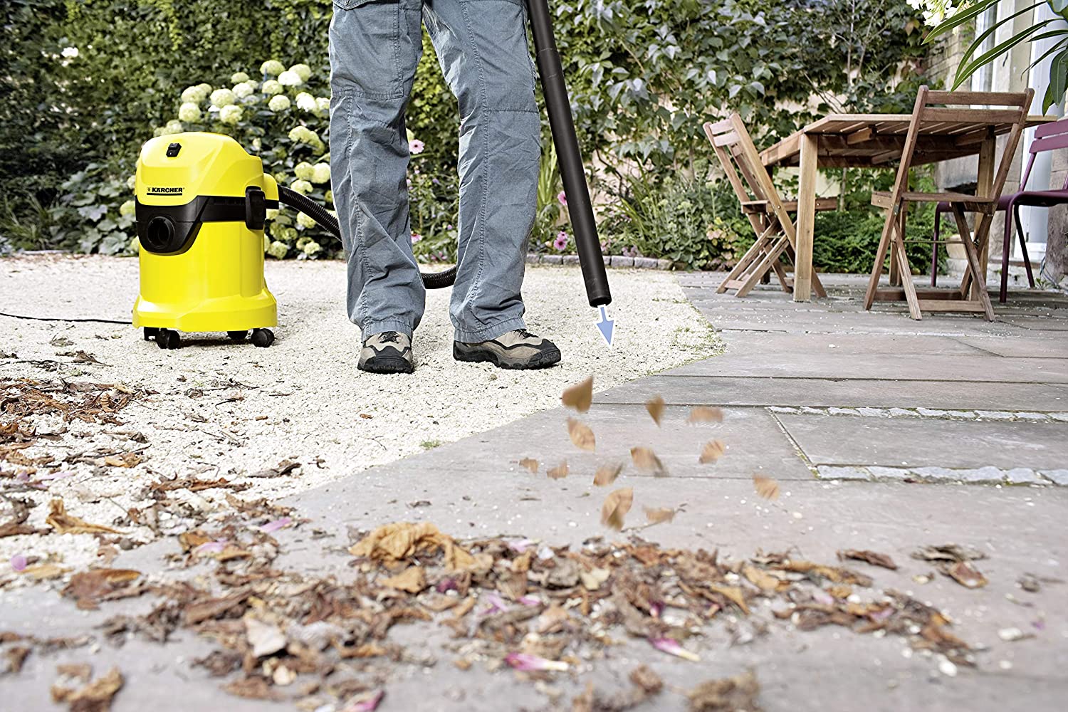 KARCHER WD 3 - ASPIRATORE SOLIDI E LIQUIDI 200 AIR WATT, SERBATOIO 17 LT