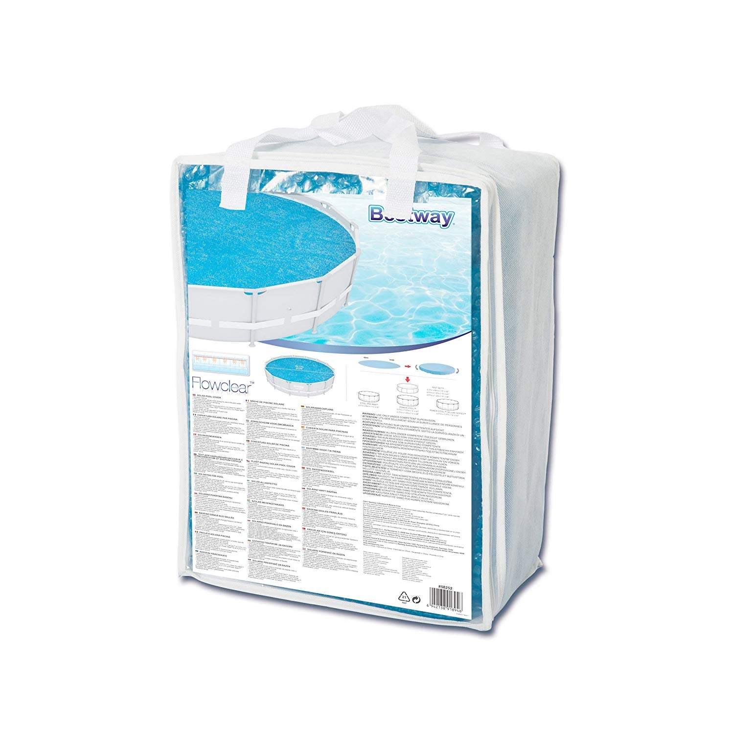 COPERTURA GALLEGGIANTE SOLARE PER PISCINE FRAME DIAMETRO 427CM