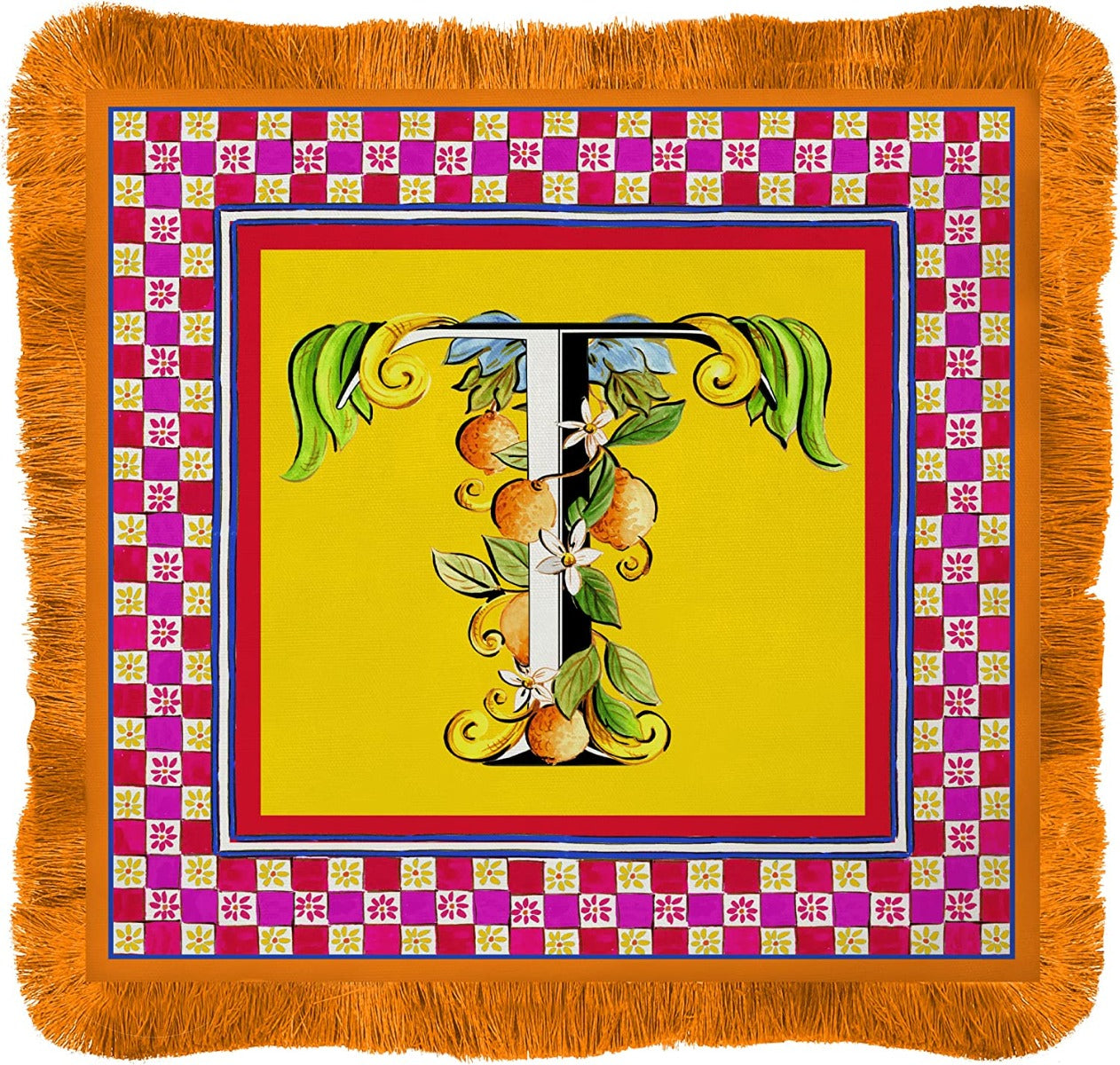 TOVAGLIETTA AMERICANA "T" 38X38 CM - ORTIGIA