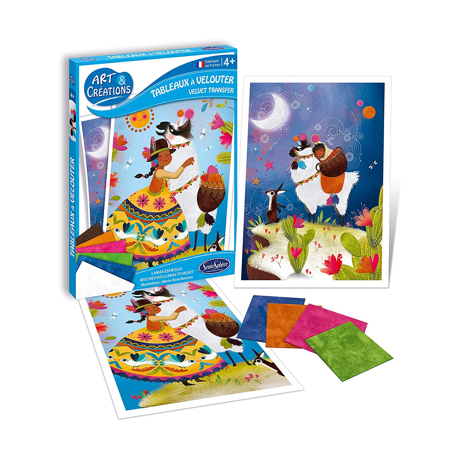 QUADRETTI CON VELLUTO LAMA FELICE