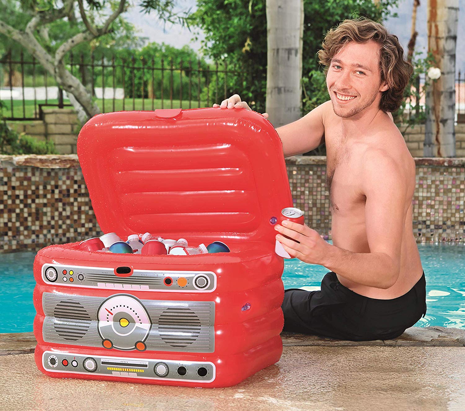 BORSA FRIGO GONFIABILE PARTY TURNATABLE 61X53CM