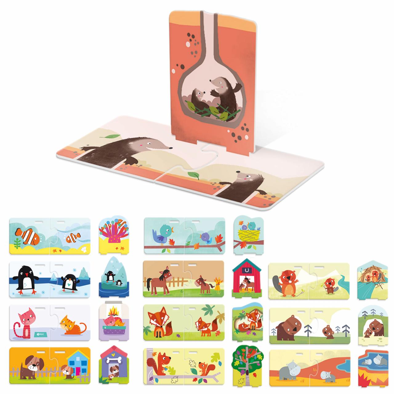 Gioco Educativo Dove Vivono 3-6 Anni Headu