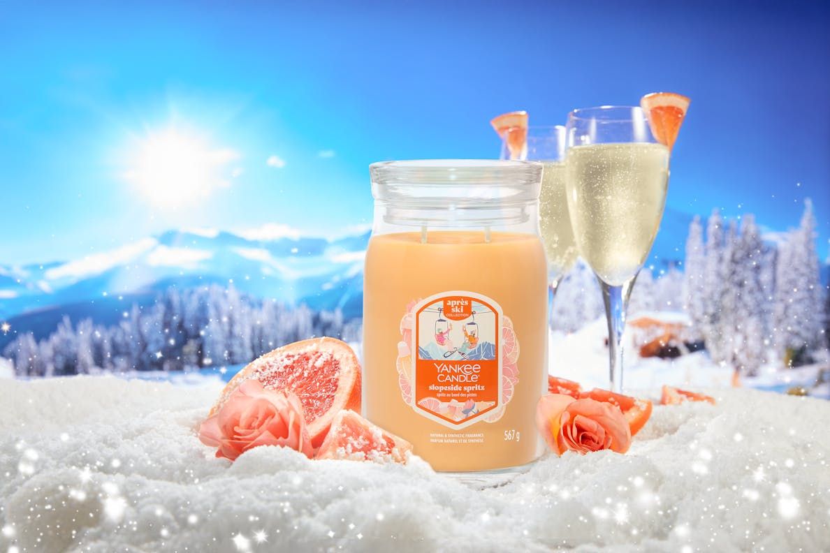YANKEE CANDLE Giara Grande in vetro Slopeside Spritz