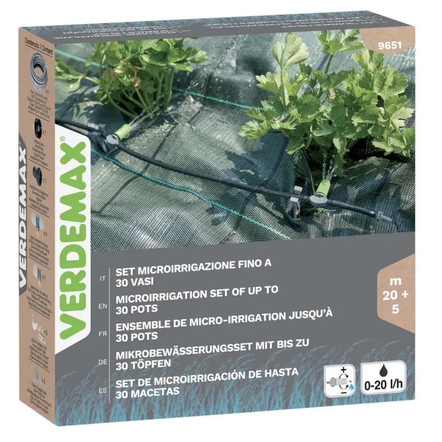 SET MICROIRRIGAZIONE FINO A 30 VASI