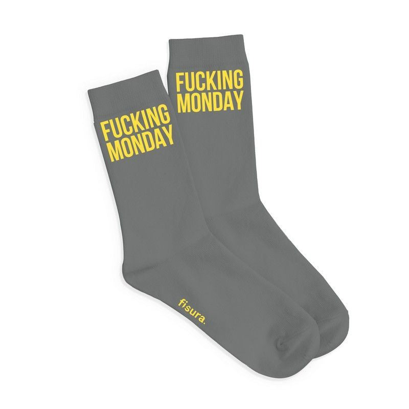 Calzini "FUCKING MONDAY" Neri Fisura
