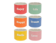 Set 6 tazzine in ceramica