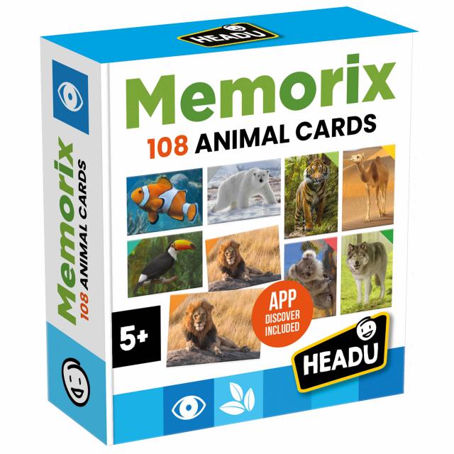 Gioco di Memoria 108 Tessere Animali Memorix HEADU