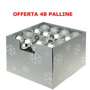 OFFERTA 48 PALLINE DI NATALE 10 CM ORO ASSORTITE