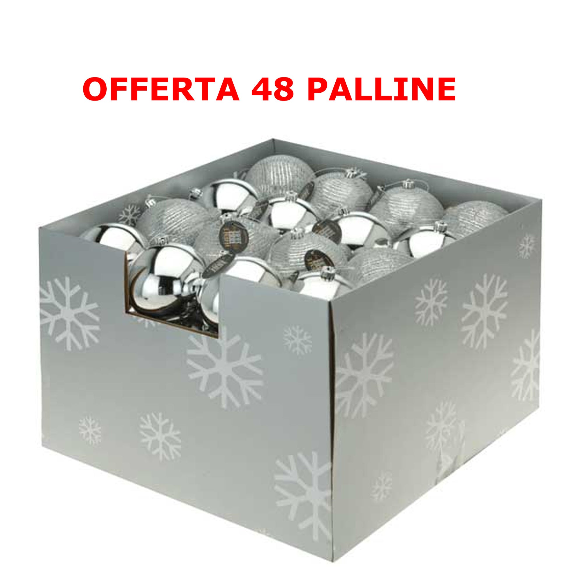 OFFERTA 48 PALLINE DI NATALE 10 CM ORO ASSORTITE