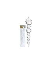 OFFERTA 2 DECORAZIONI PENDENTI CATENA ESAGONO 18 CM