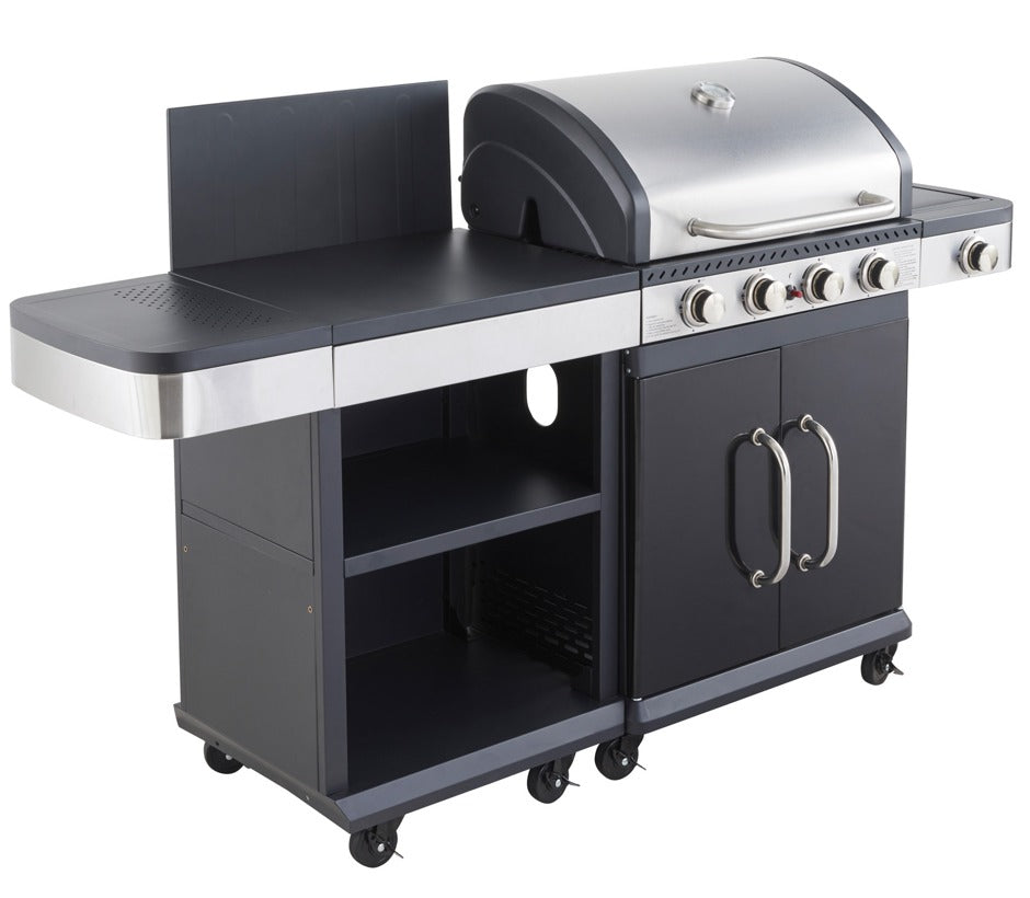 BARBECUE A GAS 4 BRUCIATORI AMERICAIN
