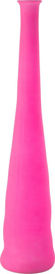 Vaso a forma di bottiglia in vetro 18X18X100cm Rosa Neon